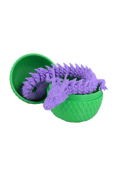 Sani Figurine Sani, Dragon in Egg 90 x 115 mm, Green, Purple