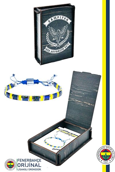 Fenerbahçe سوار جونيور الأصلي المرخص من ميوكي كام تانيلي مع علبة خشبية للهدايا