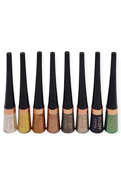 rbory Liquid eyeliner with glitter, 8 colors