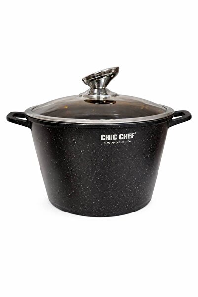 OEM Oală ChicChef, 6,2 L aluminiu cu interior din marmură, non-stick, 24 cm