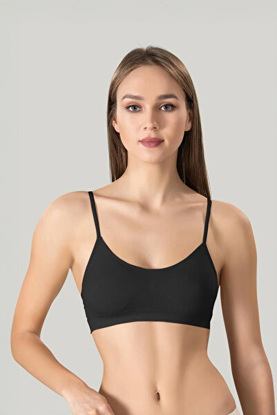 Beruflic Women's Thin Strap Padded Bustier Half Tank Top Bra 3-Piece Set..