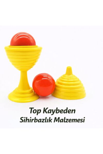 ZEMİRA HOME Yellow Color Magic Cup Ball Loss Game 7 cm