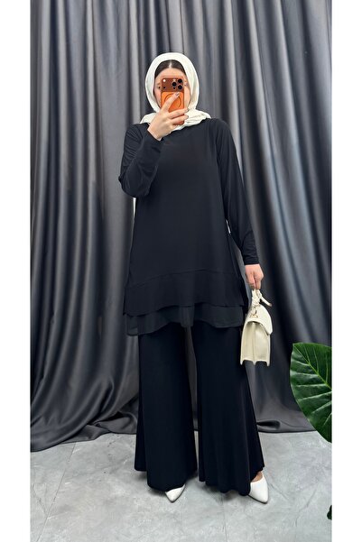 NİSUM MODA Flared Double Suit with Trousers