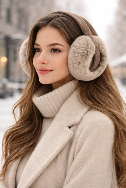 Nilbutik Cold Protective Soft Plush Foldable Ear Protector Earphones