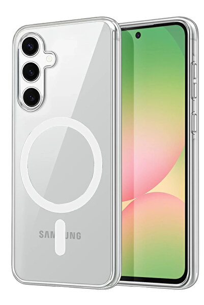 Hulyomer Hub غطاء ماج سيف شفاف صلب من هوليومر لهاتف سامسونج جالاكسي A36 - شفا...