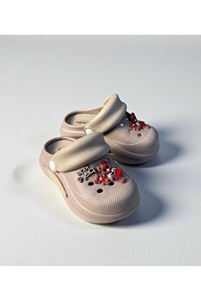 AkınalBella Παιδικές μαλακές παντόφλες με ψηλή σόλα και διακοσμητικό κλειστό ...