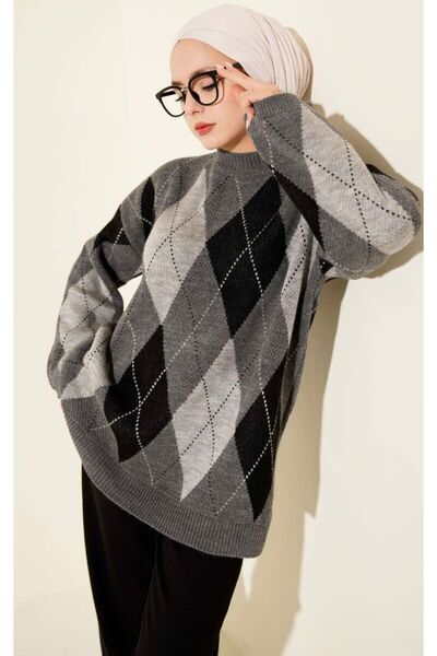 HELNORA Baklava Patterned Tunic - Sweater