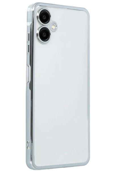 Hulyomer Hub هوليومر سامسونج جالاكسي A07 4G سيليكون مع عدسة - فضي 1185576