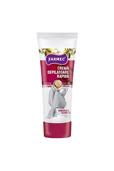 Farmec Set 3 x Crema Depilatoare Farmec, Actiune Rapida, cu Ulei de argan, 15...