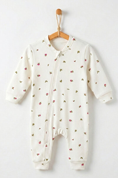 ICEFOX Baby Girl Floral Cotton Zippered Jumpsuit Sleeping Bag 9 Months 12 Mon...