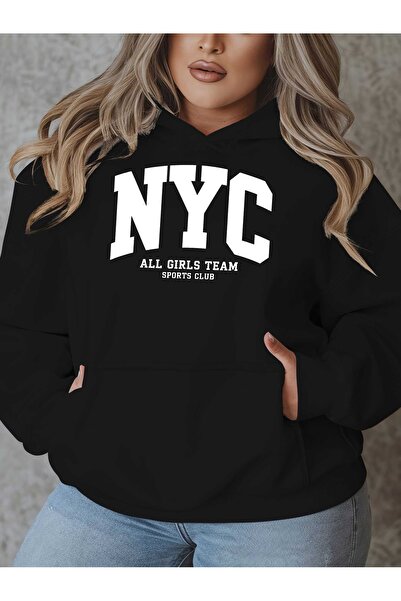 Deocept سويت شيرت للجنسين مطبوع بغطاء رأس بجيب كنغر مريح وقصة قصة فضفاضة قطع