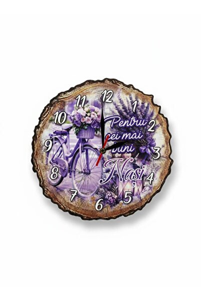 OEM Round wall clock with message for birth