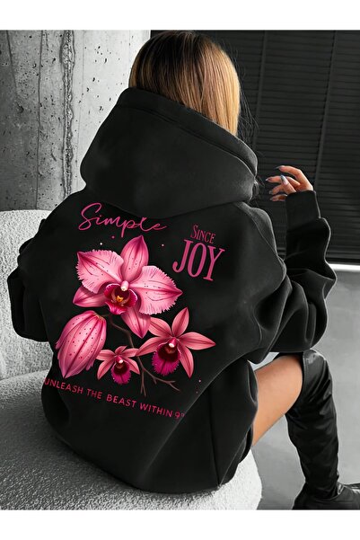 Deocept سويت شيرت للجنسين مطبوع بغطاء رأس بجيب كنغر مريح وقصة قصة فضفاضة قطع