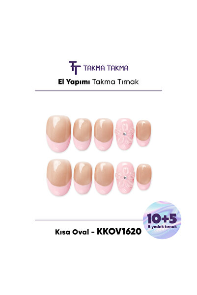 Takma Takma KKOV1620 Kısa Oval 15'li Tekrar Kullanılabilir El Yapımı Protez T...