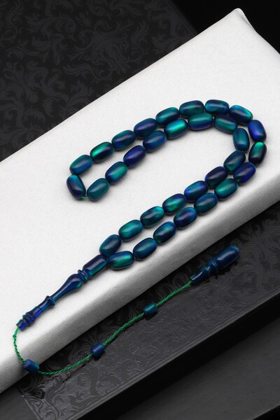 Alibaba Doğaltaş Opal Doğal Taş Tesbih 6 x 10 mm Kapsül Kesim - T-1631