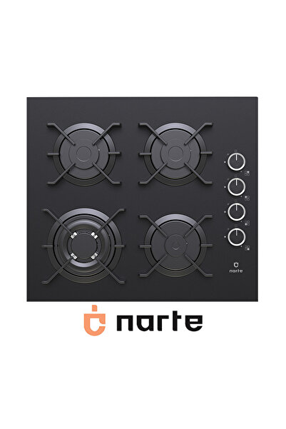 NARTE - CG20160B Ankastre Siyah Cam Ocak 60Cm Döküm Izgara