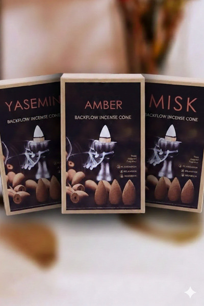 OrdoVeni Tütsü Seti | 30 Adet Geri Akış Tütsü | 3 Farklı Aroma | Oda Kokusu