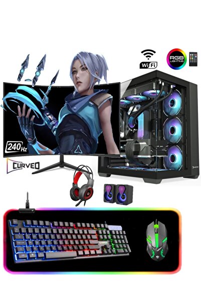 Apphirex RİSE X84 Ryzen 5 5500 16GB 512GB M2 SSD RX580 8GB 24' 240Hz Masaüstü...