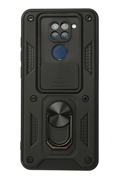 Hulyomer Hub حافظة هوليومر لشاومي ريدمي نوت 9 من السيليكون مع حلقة للعدسة - أ...