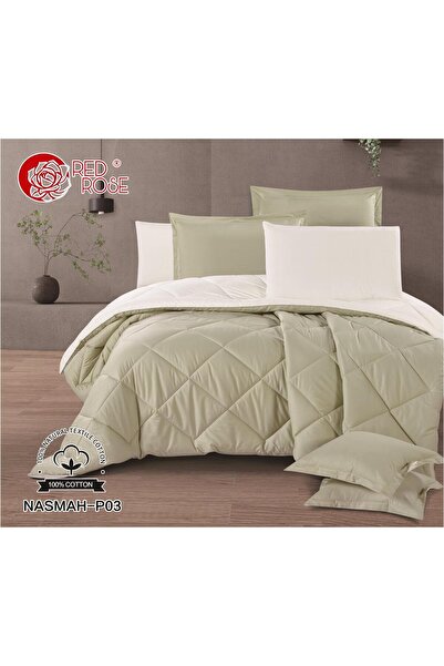 REDROSE COLOR Double bed sheet, 100% cotton, soft on the skin, 230*250 - Doub...