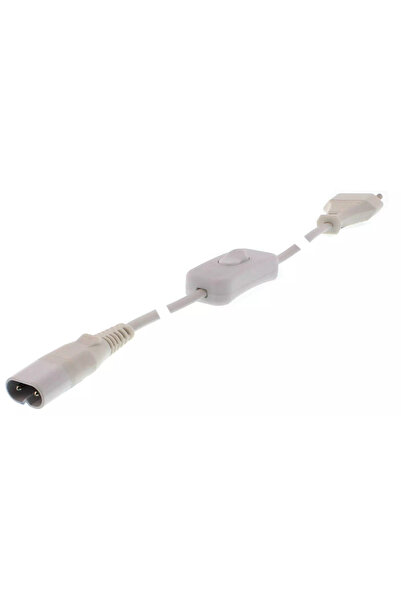 OEM Καλώδιο τροφοδοσίας για φωτιστικά T5 με διακόπτη 1,5μ λευκό Well