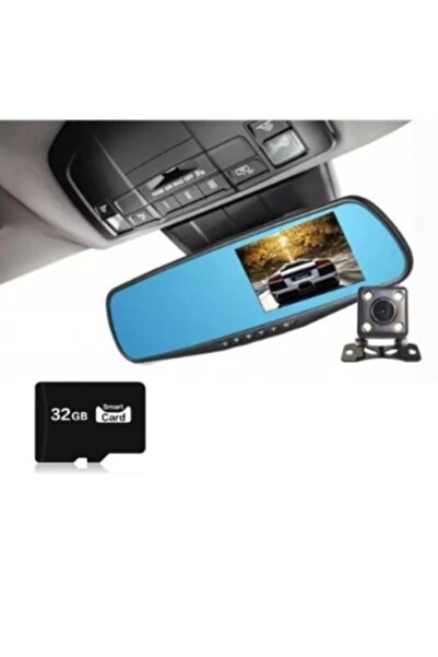 OEM Oglinda auto DVR, camera fata-spate + card 32GB