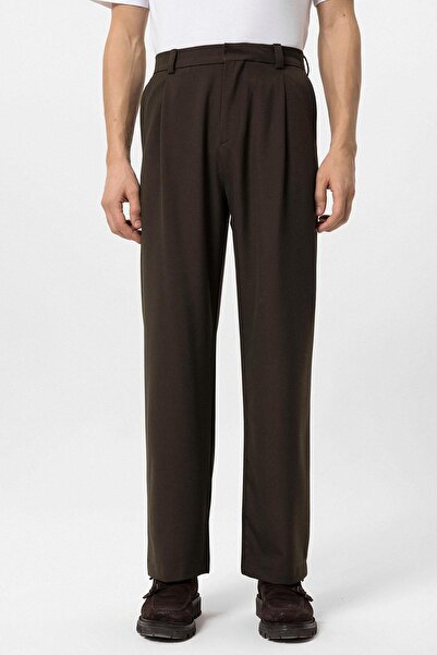 Antioch Light Brown High Waist Baggy Men's Trousers