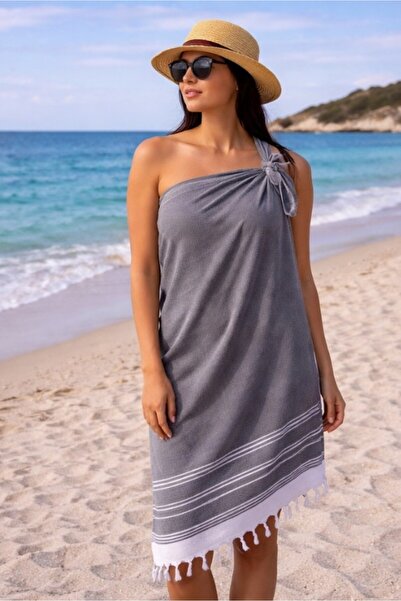 Mulberry Памучна плажна кърпа с диамантен мотив 100x170 cm – подходяща за изп...