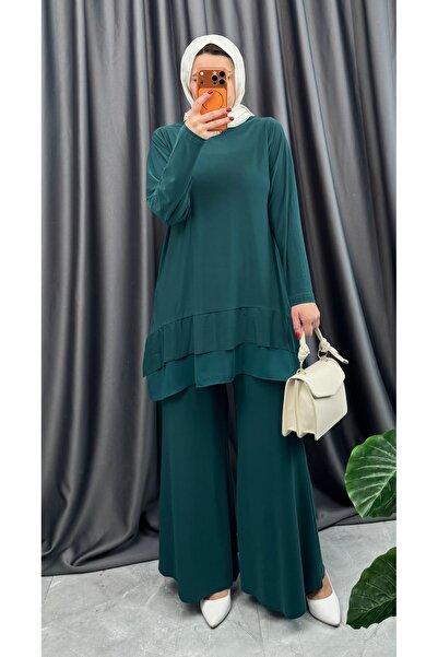 NİSUM MODA Flared Double Suit with Trousers