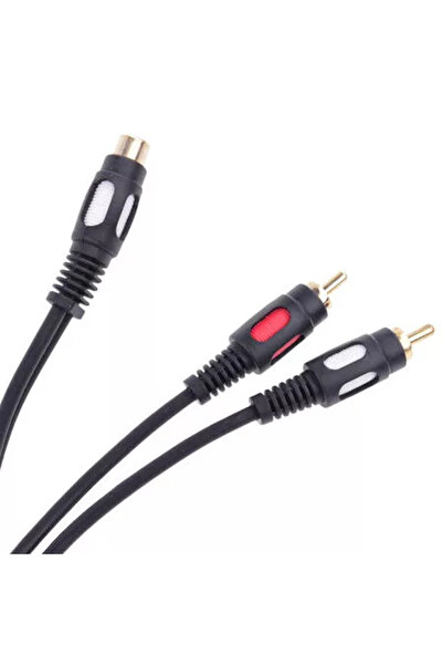 OEM Cablu adaptor RCA mamă la 2x RCA tată 0.25m