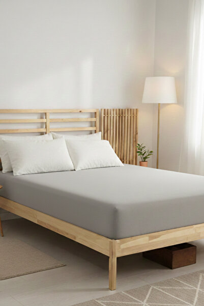 serelya Double Elastic Towel Sheet - 100% Cotton - 160 X 200 cm Mink Color