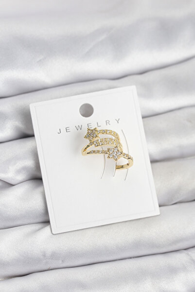 Twin Store Gold Color Zircon Stone Star Model Cartilage Earcuff Earring