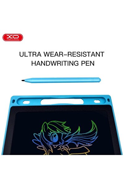 Xo تابلت رسم رقمي بشاشة LCD ملونة مقاس 10 بوصات، لوح كتابة للأطفال مع قلم، شا...