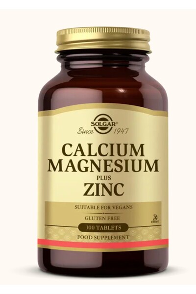 Solgar Calcium Magnesium Plus Zinc 100 Tablet