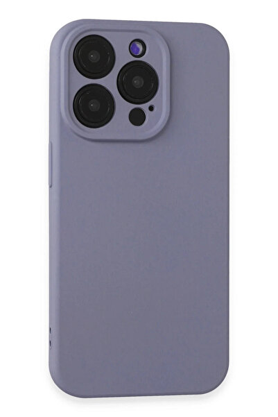 BSN STİL Bsnshop 15 Pro Max Case Nano Velvet Silicone - Lilac 1058986