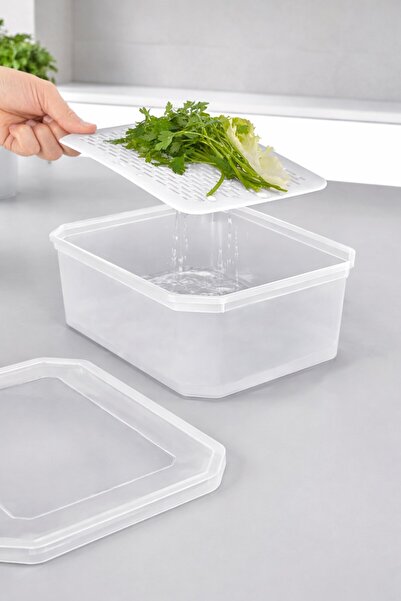 decorev 7-Piece Food Storage Container Set with Strainer Dc-7138