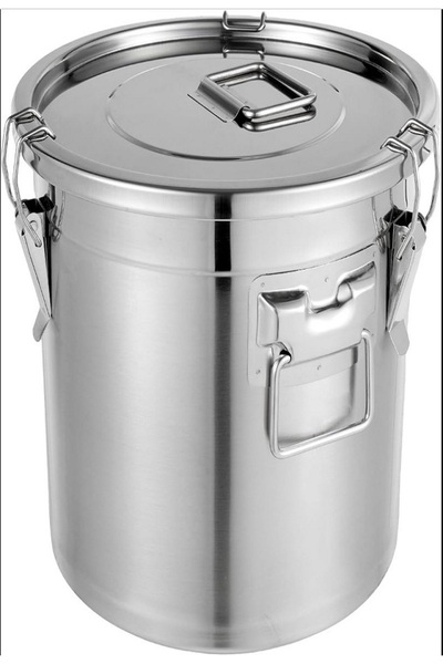 Generic 50 kg stainless steel storage bucket