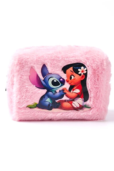 MakeWell Cute Stitch Plush Bag - Zippered Purple - Girl's Gift