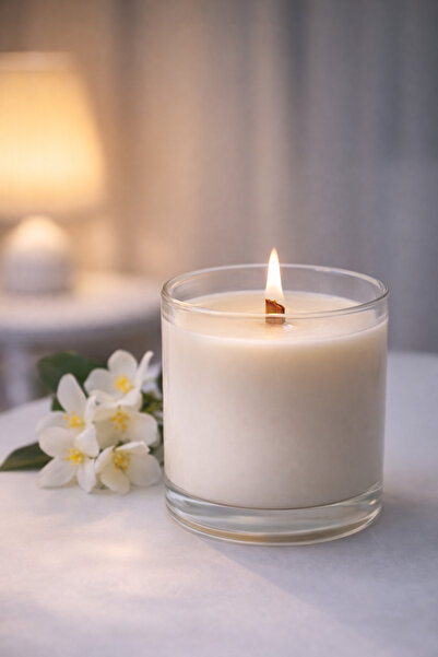 Lavandula - Beyaz Sessizlik (Katkı maddesiz, %100 doğal soya wax, Yasemin çiç...