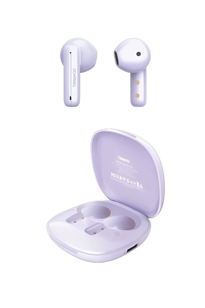 TRANYOO TM-25 Ultra Slim Wireless Stereo Headphones with TWS Technology and P...