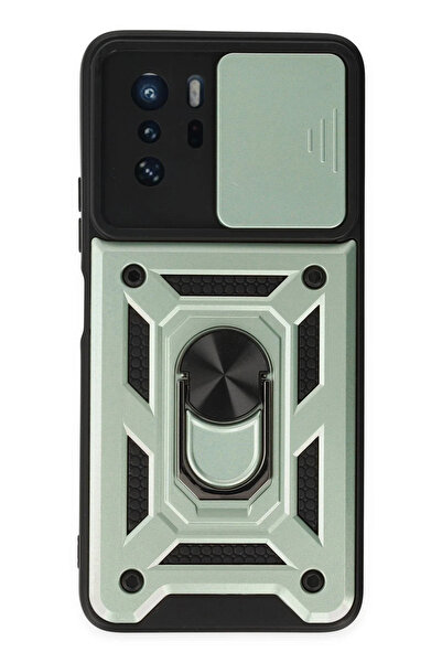 Hulyomer Hub حافظة هوليومر شاومي بوكو X3 GT من السيليكون مع حلقة عدسة - أخضر ...