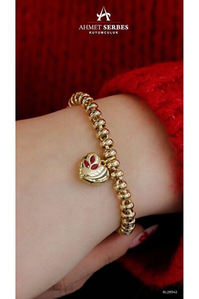 CETAŞ Eterna Kalp Charmlı Bileklik