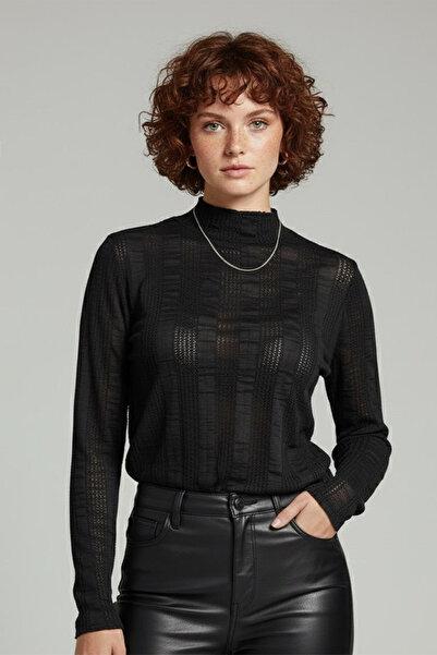 FİT WOMEN YARIM BALIKÇI TÜL BLUZ 4441