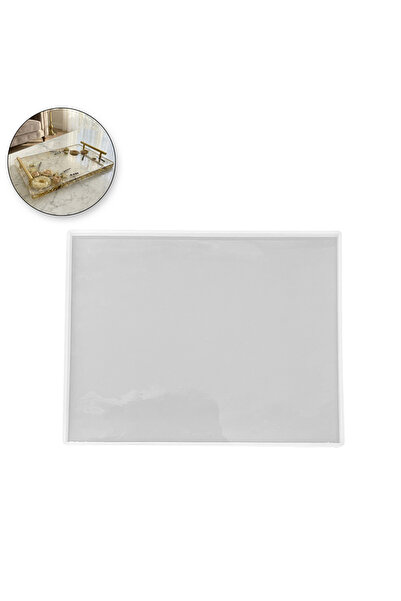 TT Tahtakale Toptancıları Epoksi Dikdörtgen Söz ve Nişan Tepsisi Kalıbı 25x30 CM