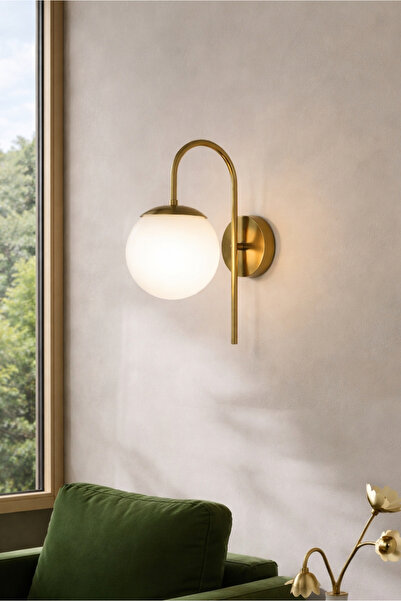 HOMİNG Boston Retro Antik Gold Camlı Duvar Apliği 242432