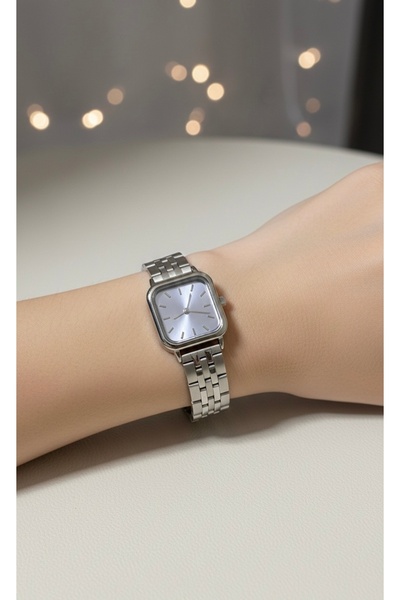 T-GOER ساعة يد نسائية أنيقة بتصميم فولاذي بسيط