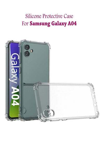 Generic غطاء حماية خلفي من السيليكون لهاتف سامسونج جالاكسي A04 - شفاف