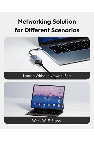 cudy USB C to Ethernet Adapter, Gigabit Wired Network Adapter