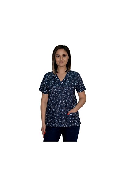 LifeStyle Medical Women's medical blouse with Printed , tercot, XXL