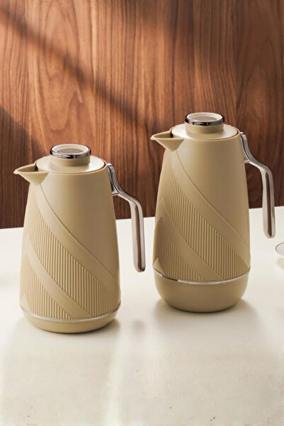 Generic A stylish and modern 1-liter tea and coffee thermos set